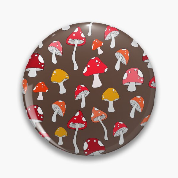 Item preview, Groovy Shrooms (Chocolate Brown) designed and sold by SyPhelan.