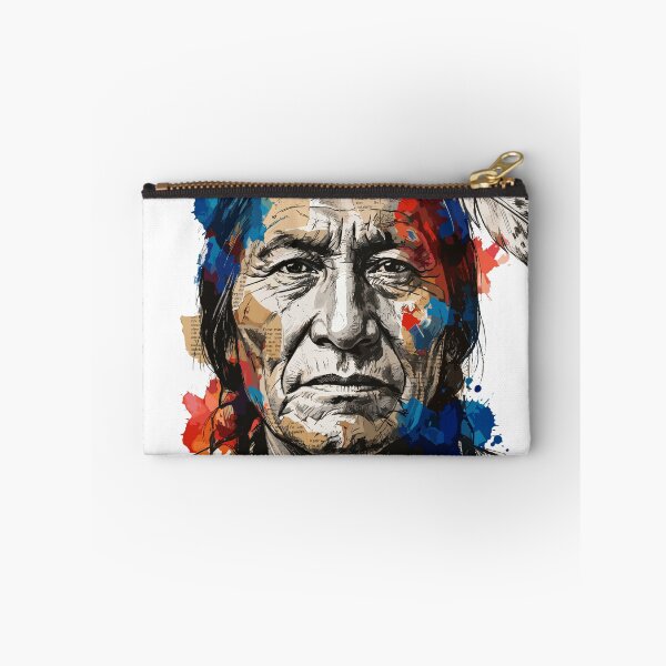 Item preview, Sitting Bull Artistic Portrait Modern Collage Lakota designed and sold by TaruHonu.
