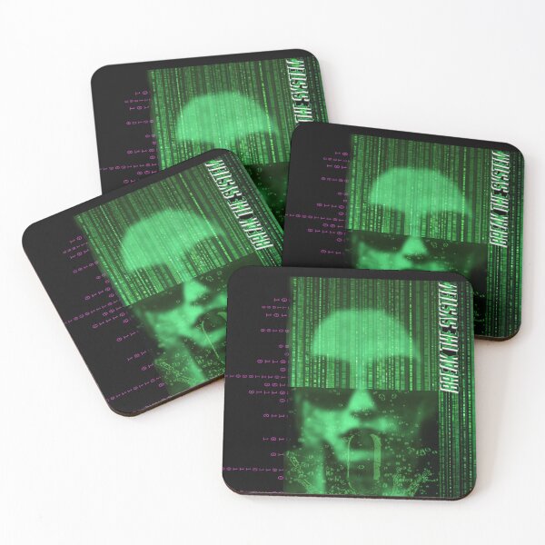 Item preview, Break the System – Glitch Aesthetic Cyberpunk Woman Design designed and sold by Deathcocoshots.