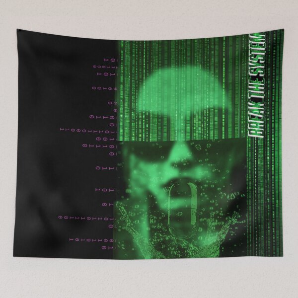 Item preview, Break the System – Glitch Aesthetic Cyberpunk Woman Design designed and sold by Deathcocoshots.