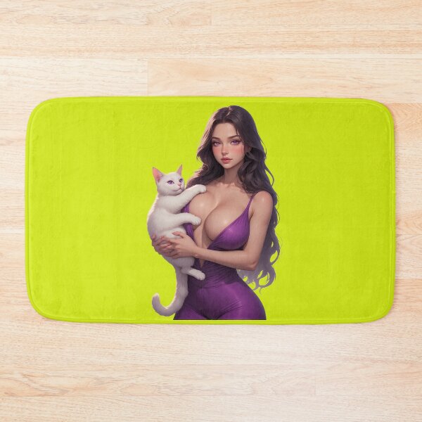 Item preview, The brunette and the cat designed and sold by kwinchi.