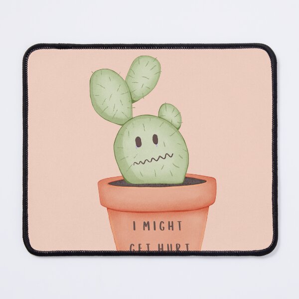 Item preview, Handle With Care — Dark Cute Cactus Illustration designed and sold by Reverber.arting.