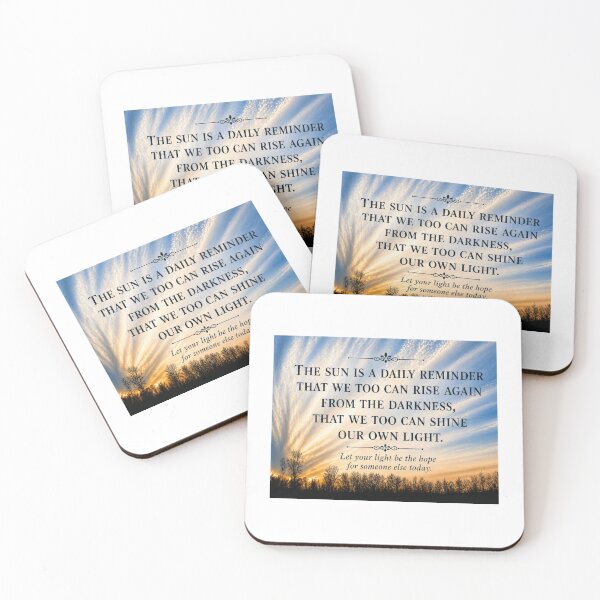 Item preview, Inspirational Sunrise Quote Poster | Motivational Wall Art | The Sun Is a Daily Reminder | Nature Sky Typography Print designed and sold by EACS Photo.