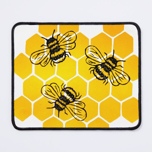 Item preview, busy bees on honeycomb  designed and sold by LornaAshworth.