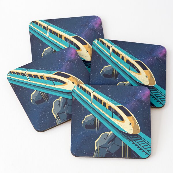 Item preview, Asteroid Express: Retro Space Train Art designed and sold by Krasnovaovaova.