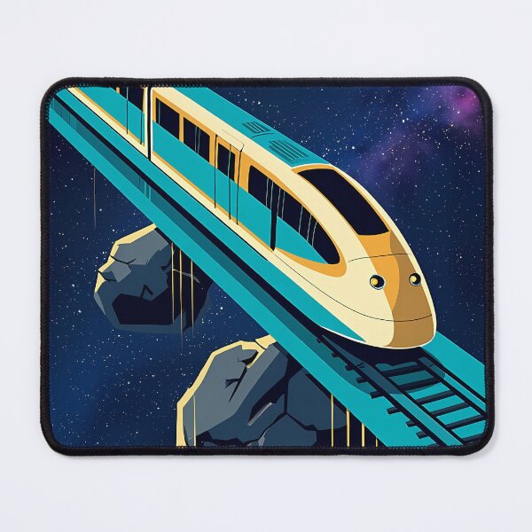 Item preview, Asteroid Express: Retro Space Train Art designed and sold by Krasnovaovaova.