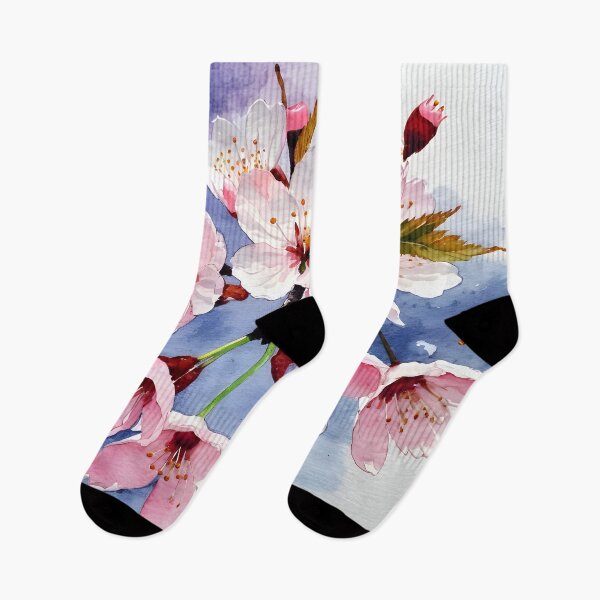Item preview, Cherry Blossom Flowers WaterColor designed and sold by Mia's Menagerie.
