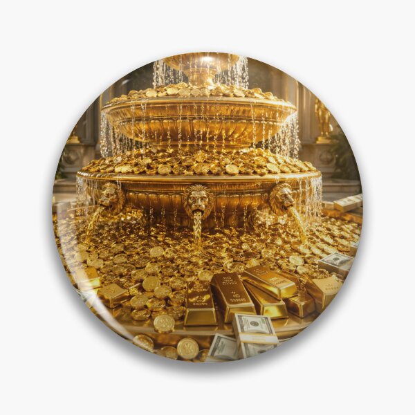 Item preview, Golden Fountain of Prosperity designed and sold by thomashummelgen.