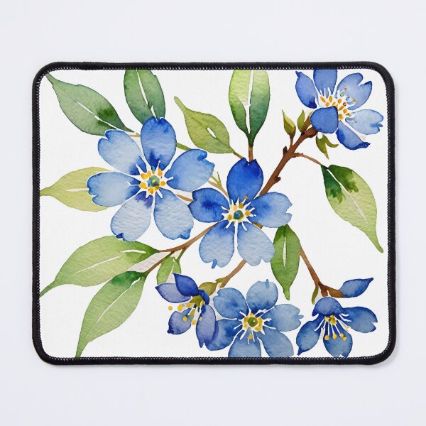 Item preview, Watercolor Blueblossom designed and sold by Mia's Menagerie.