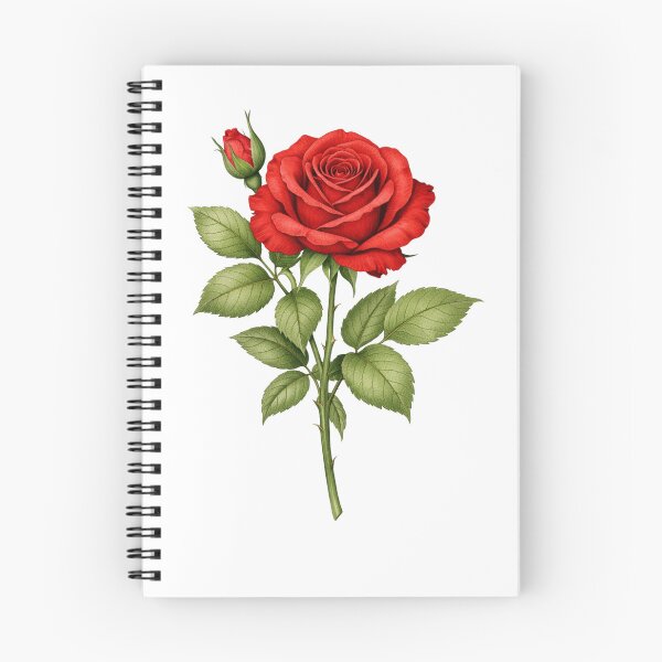 Item preview, Single Rose Study – Vintage Botanical Illustration designed and sold by Joyfulfabric.