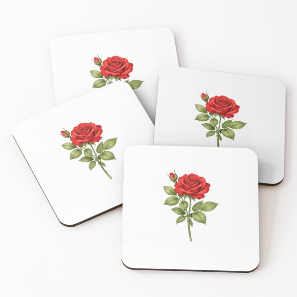 Item preview, Single Rose Study – Vintage Botanical Illustration designed and sold by Joyfulfabric.