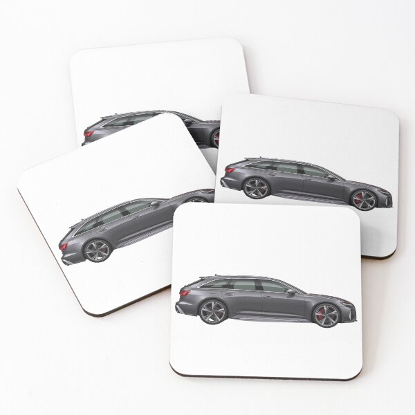Item preview, Dark Grey Performance Estate Side View Vector Art designed and sold by NikksGarage.