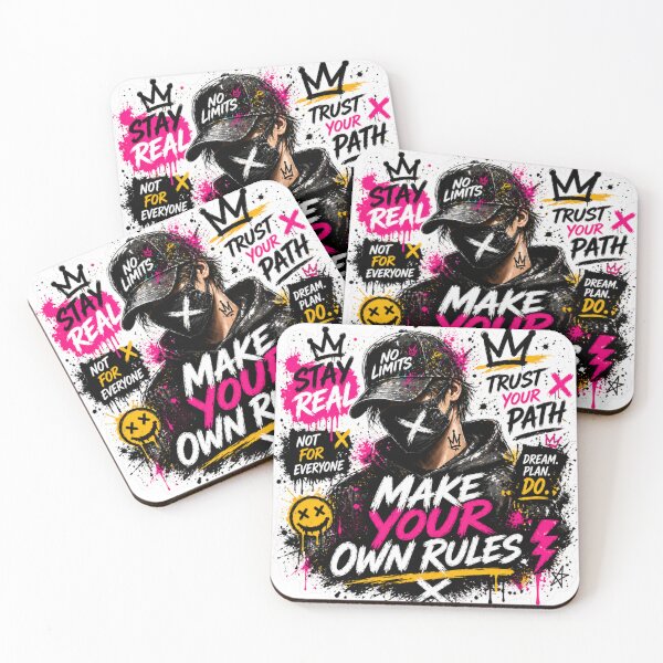 Item preview, Make Your Own Rules – Urban Streetwear Graffiti Motivational Design designed and sold by Erik Visnievskij.