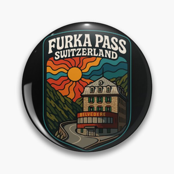 Item preview, Furka Pass Belvedere Hotel Switzerland Trippy Travel designed and sold by TomFrontierArt.