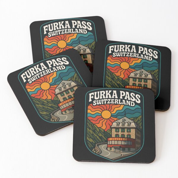 Item preview, Furka Pass Belvedere Hotel Switzerland Trippy Travel designed and sold by TomFrontierArt.