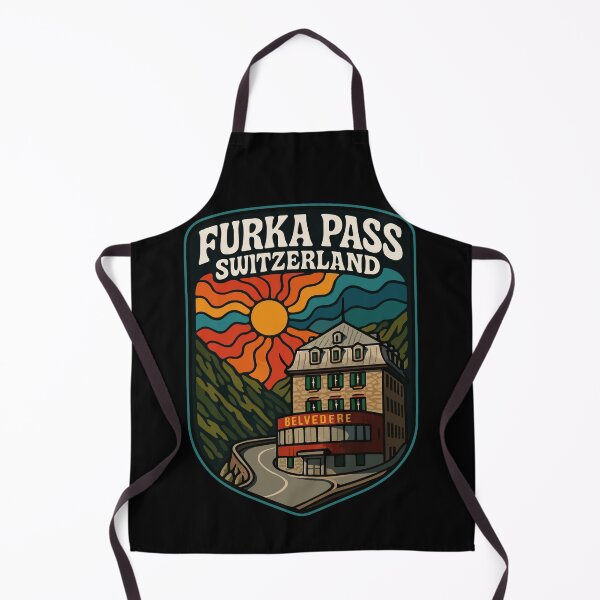 Item preview, Furka Pass Belvedere Hotel Switzerland Trippy Travel designed and sold by TomFrontierArt.