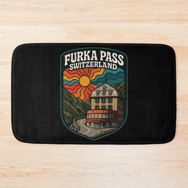 Item preview, Furka Pass Belvedere Hotel Switzerland Trippy Travel designed and sold by TomFrontierArt.
