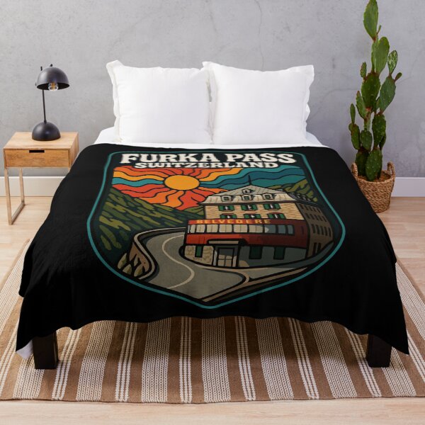 Item preview, Furka Pass Belvedere Hotel Switzerland Trippy Travel designed and sold by TomFrontierArt.