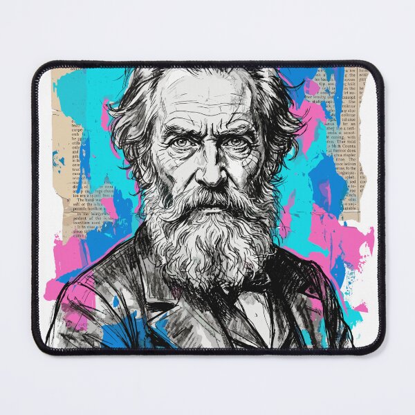 Item preview, Walt Whitman Literary Portrait Modern Collage Style designed and sold by Honu2025.