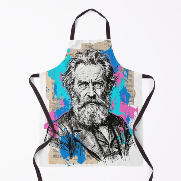 Item preview, Walt Whitman Literary Portrait Modern Collage Style designed and sold by Honu2025.