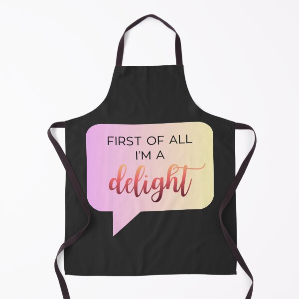 Item preview, First of All I'm a Delight – Funny Sassy Quote in Speech Bubble designed and sold by ArcticFoxStudio.