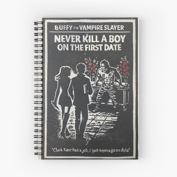 Item preview, Buffy the Vampire Slayer - Never Kill a Boy on the first date print designed and sold by ollieboioz.
