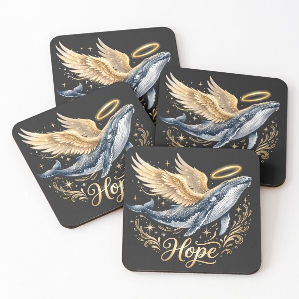 Item preview, Humpback Whale Hope - Angel Design designed and sold by Print-Zoo.