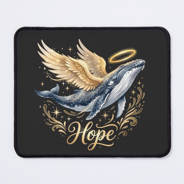 Item preview, Humpback Whale Hope - Angel Design designed and sold by Print-Zoo.