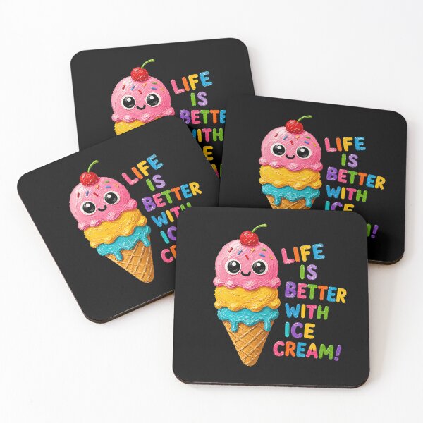Item preview, Cute Ice Cream Life Is Better Aesthetic designed and sold by Liv Solara.