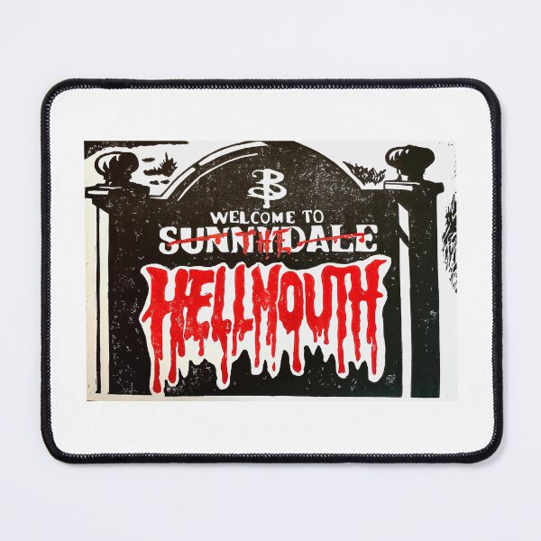 Item preview, Welcome to the Hellmouth Buffy Lino Print 2 designed and sold by ollieboioz.