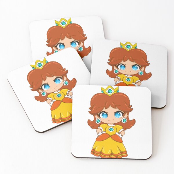 Item preview, Princess Daisy chibi pixel-art designed and sold by MiloBoo.