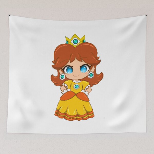 Item preview, Princess Daisy chibi pixel-art designed and sold by MiloBoo.