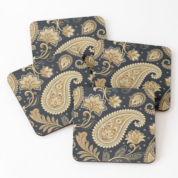 Item preview, Elegant Paisley Pattern – Luxury Gold Floral Ornamental Design designed and sold by Erik Visnievskij.