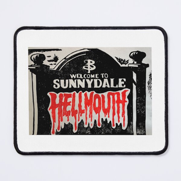 Item preview, Welcome to the Hellmouth Buffy Lino Print designed and sold by ollieboioz.