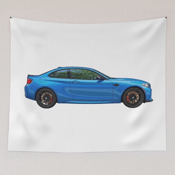 Item preview, Blue Sports Coupe Side View Vector Art designed and sold by NikksGarage.