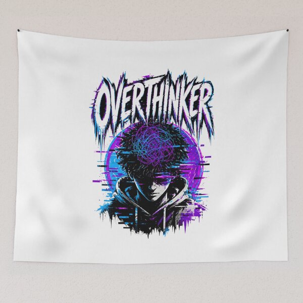 Item preview, Overthinker Glitch Cyberpunk Aesthetic. designed and sold by Mr Lee.