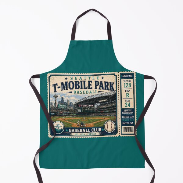 Item preview, Seattle Baseball Vintage Ticket Stub Modern Stadium Retro Ballpark Design designed and sold by GhostDawgs.
