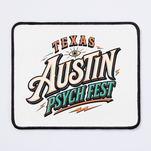 Item preview, Texas Austin Psych Fest – Music Festival Design designed and sold by Combat Skies.