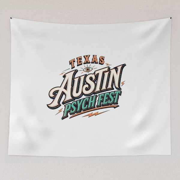 Item preview, Texas Austin Psych Fest – Music Festival Design designed and sold by Combat Skies.