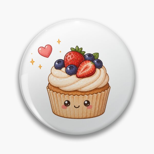 Item preview, Kawaii Berry cup cake designed and sold by Design by Sara.