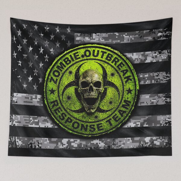 Item preview, Zombie Outbreak Response Team Skull Emblem designed and sold by artistwill.