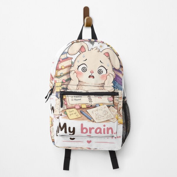 Item preview, Bunny Study Burnout My Brain Student Mood designed and sold by Sadia Jannat.