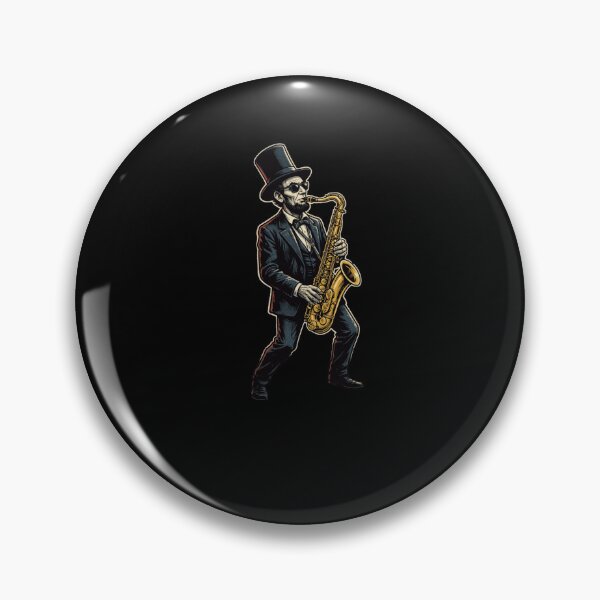Item preview, Abe Lincoln Saxophone Player Music Humor Design designed and sold by snowry.