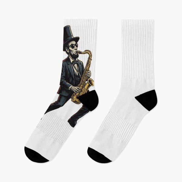 Item preview, Abe Lincoln Saxophone Player Music Humor Design designed and sold by snowry.