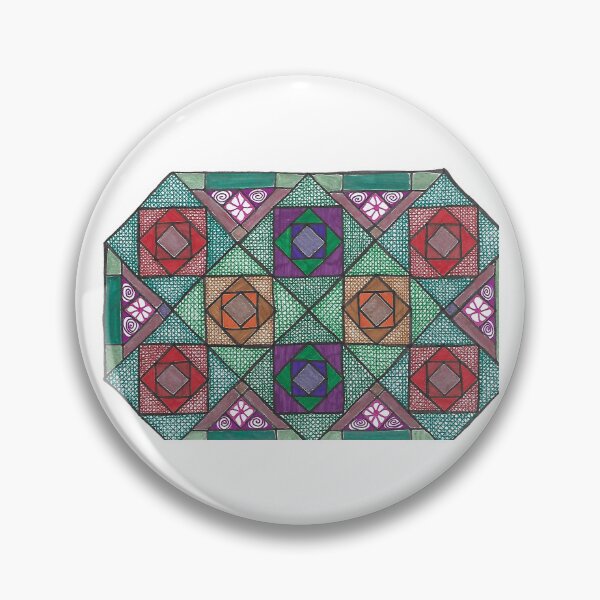 Item preview, Torben - Hand Drawn Diamond Square Pattern designed and sold by AJPrettyObscene.