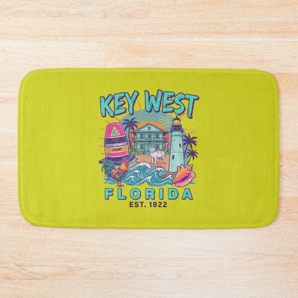 Item preview, Southernmost Point Key West Florida Roosters and Cats  designed and sold by Milasneeze.