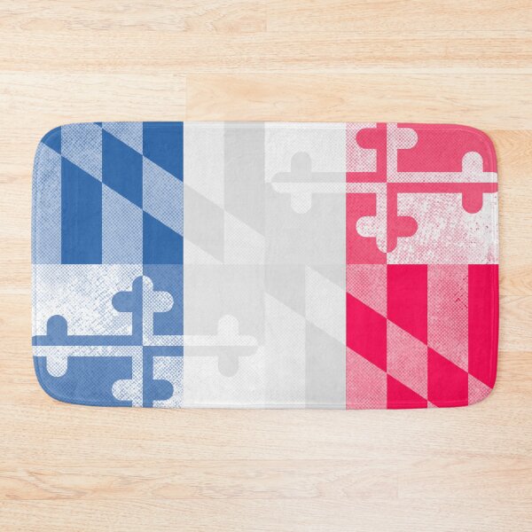 Item preview, French Tricolor Maryland Flag, Horizontal designed and sold by merlinmerchshop.