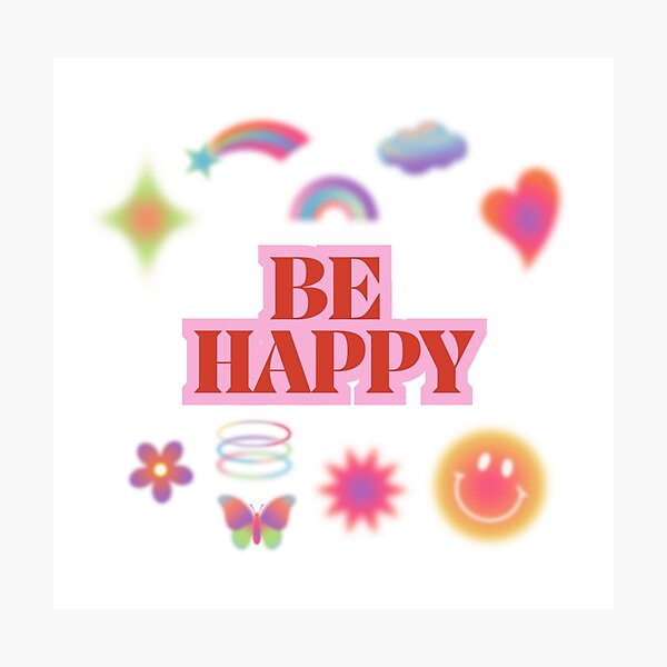 Item preview, Be Happy designed and sold by GeoandHome.
