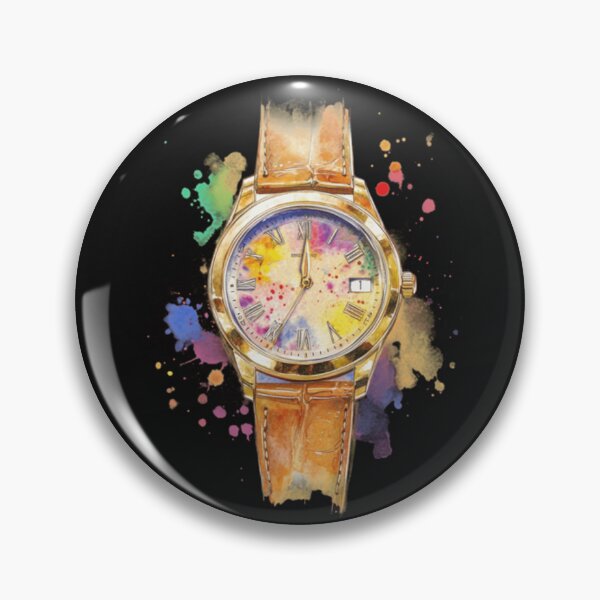 Item preview, Watercolor watch designed and sold by hilltimepieces.
