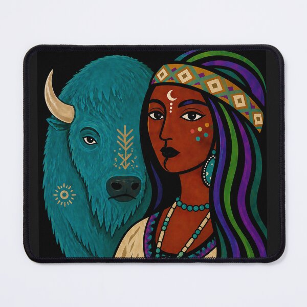 Item preview, Buffalo Woman Spirit designed and sold by ZunZunArt.